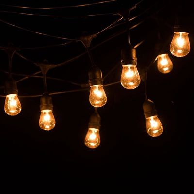Lumière de jardin Globe Garland Lumière d' alimentation par câble Festoon Lumières à cordes pour mariage