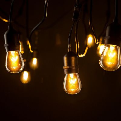 Éclairage à cordes commercial extérieur