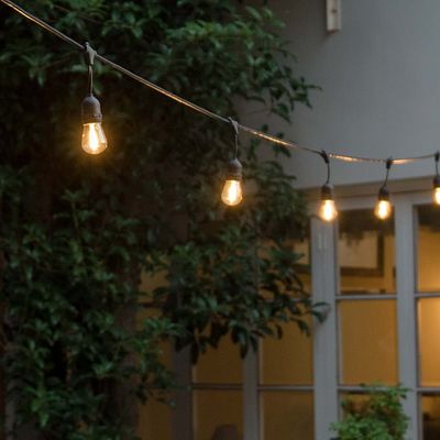 Éclairage extérieur en PVC E26 E27 S14 Edison ampoule incluse LED étanche G40