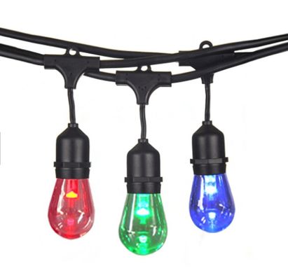 Lumière de fées en cuivre multi-couleur LED RGB Xmas