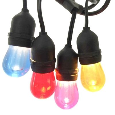 Lumière de fées en cuivre multi-couleur LED RGB Xmas