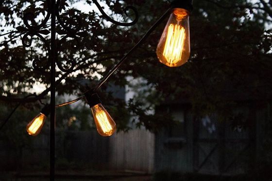 Lumières à cordes solaires extérieures LED Ceinture B22 E27 Avec IP65 Taille personnalisée