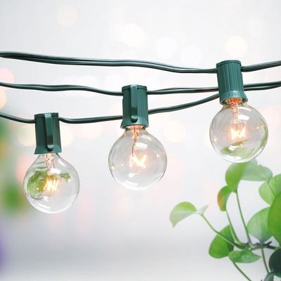 Style de Noël 48ft S14 LED Edison ampoules à cordes lumières pour l' extérieur intérieur