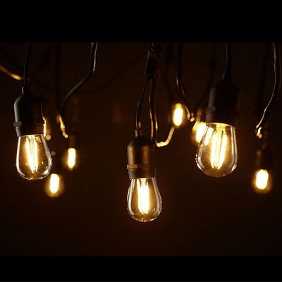 Bien conçus câble d'alimentation fonctionné lampes à cordes de jardin pour la couleur personnalisée