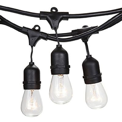 Bien conçus câble d'alimentation fonctionné lampes à cordes de jardin pour la couleur personnalisée