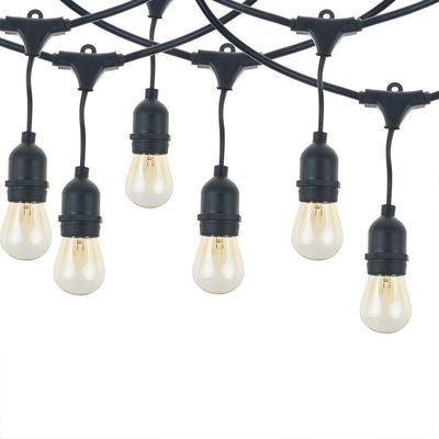 Bien conçus câble d'alimentation fonctionné lampes à cordes de jardin pour la couleur personnalisée