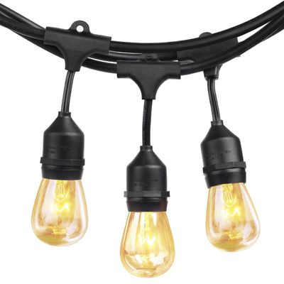 Bien conçus câble d'alimentation fonctionné lampes à cordes de jardin pour la couleur personnalisée