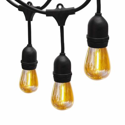 Festoon Garland Lumière LED Lumières à ceinture d'ampoule transparente Lumières à basse tension