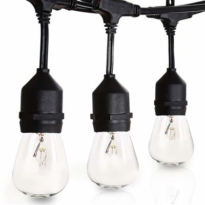 Festoon Garland Lumière LED Lumières à ceinture d'ampoule transparente Lumières à basse tension
