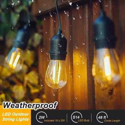 Fabricant 500m Connectez la lumière solaire à LED extérieure à chaîne Température de travail -20-40 C