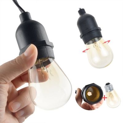 Lumières à LED de couleur personnalisée de 120 lm Lampes suspendues imperméables à l'eau Lampes extérieures avec ampoules