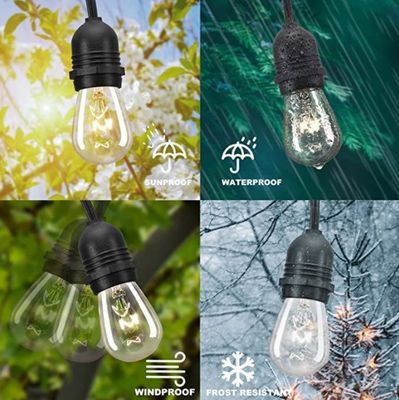 Décoration de la maison E26 LED Twinkle Light Lamp Arbre avec une tension d'entrée de taille personnalisée