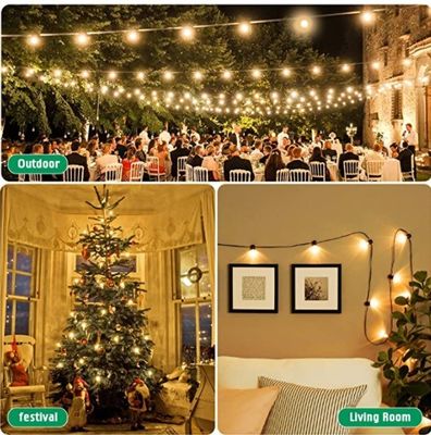 Décoration de soirée Bistro Lumières personnalisées Couleur CCT 2700K RGB DMX Festoon Light