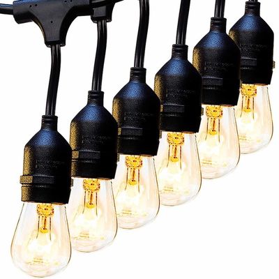25ft 48ft ampoule claire LED G40 Globe Soleil LED Lumières à cordes Pour la décoration des fêtes